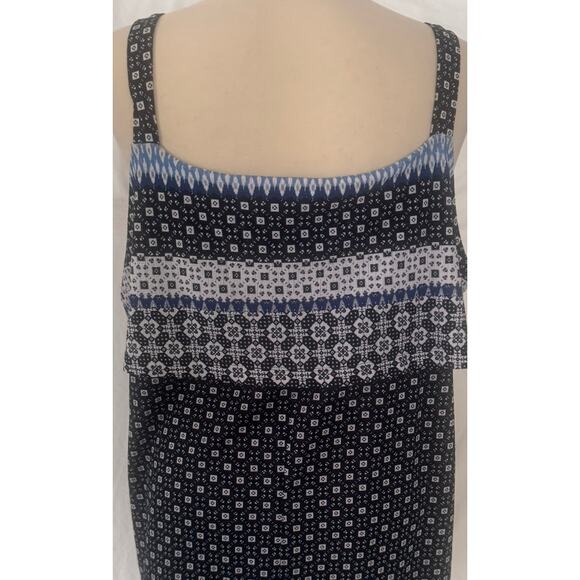 Avenue Womens Plus Size 18/20 Straps Sleeveless Layered Top - Picture 7 of 8